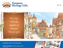 Tablet Screenshot of europeanheritagegifts.com